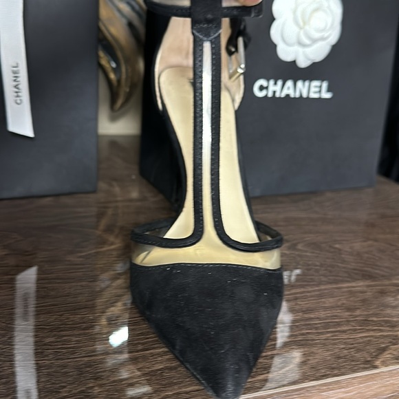 Zara Vinyl Black Court Shoe - Picture 12 of 16